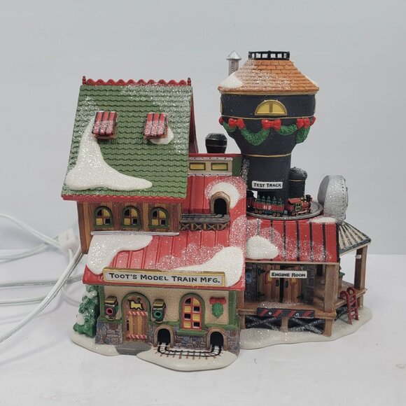 Department 56 North Pole Series Toot's Model Train Mfg. 25th Anniversary - Picture 4 of 14